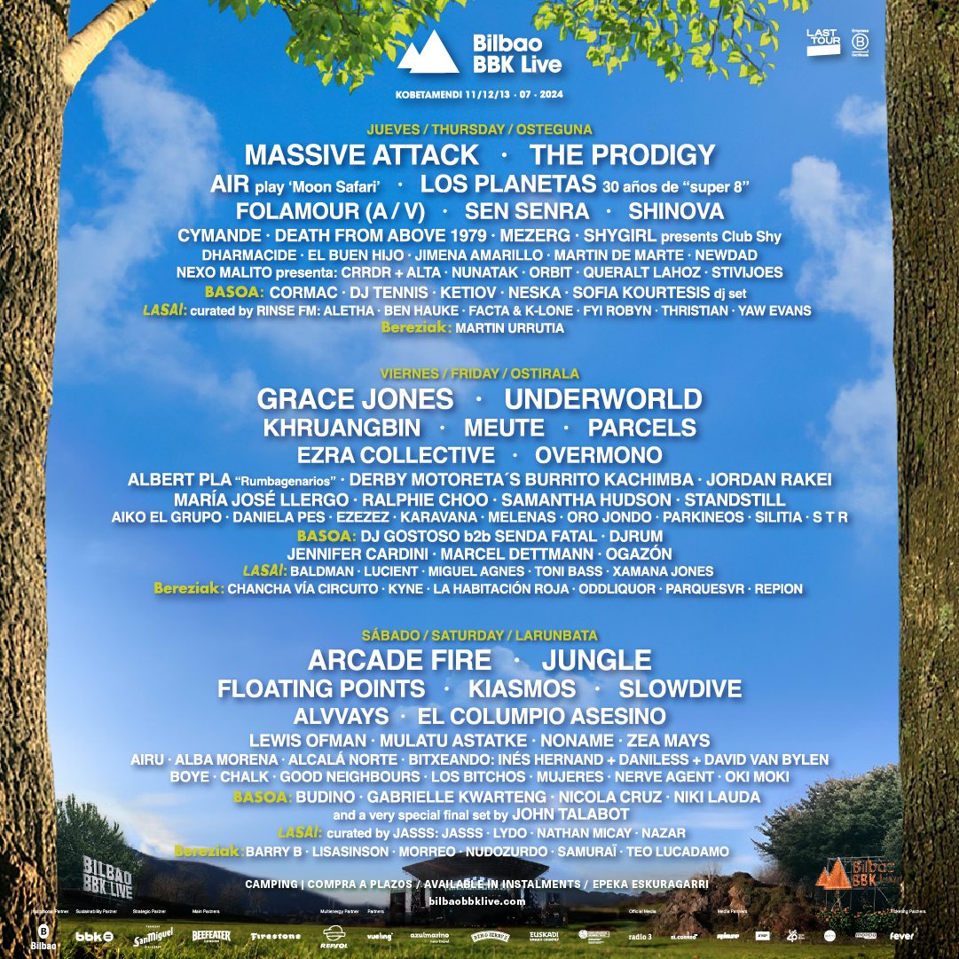 Line up Bilbao BBk live 2024